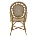Romantica Antique Finish Arm Chair Back View