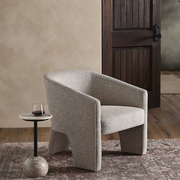 Vassallo Occasional Chair in moody living room