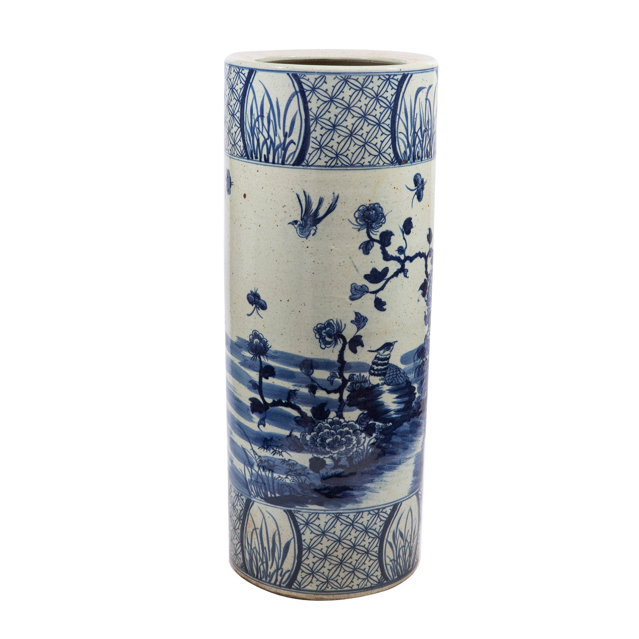 Floral Bird Umbrella Stand - Shop Blue Chinoiserie - Dear Keaton