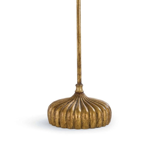 Clove Buffet Lamp ribbed gold base