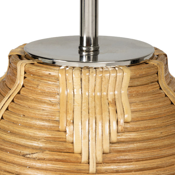 Jayden Rattan Table Lamp woven details
