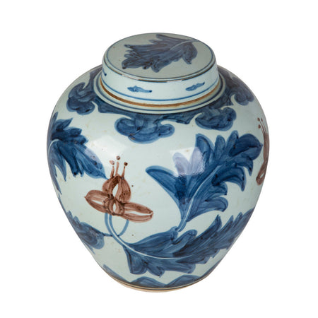 Red Leaf Lidded Jar from Dear Keaton