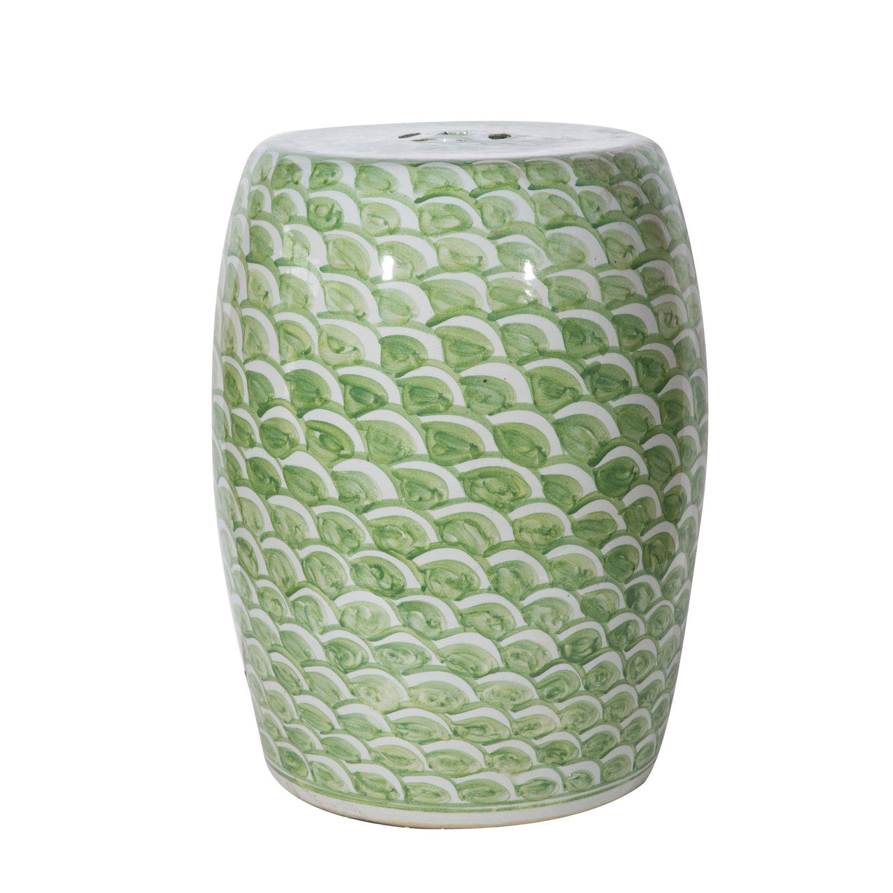 Green Fish Scale Garden Stool from Dear Keaton