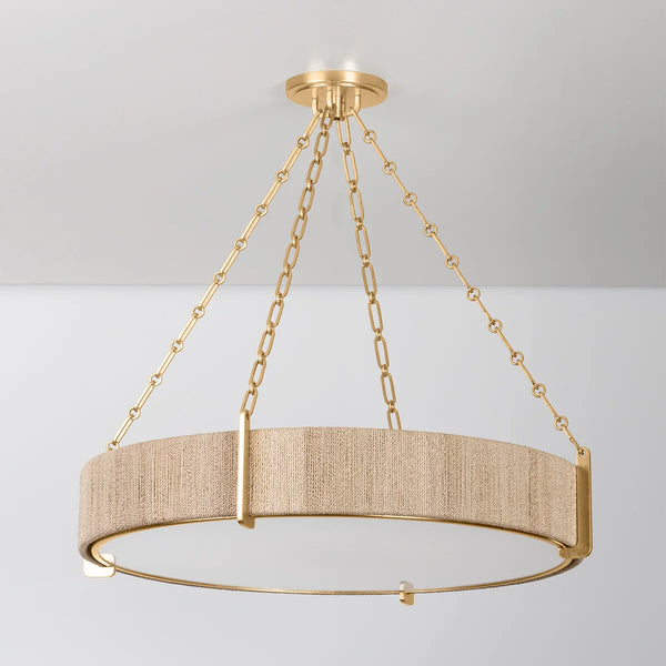 Quebec Abaca Rope Large Chandelier