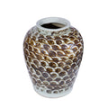 Brown Fish Scale Lamp Jar Details