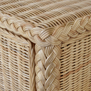 Evangeline Woven Rattan Buffet braided corner detail