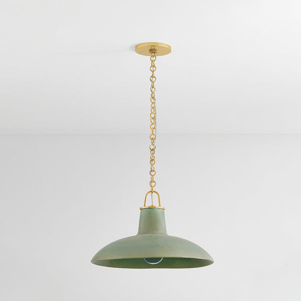 Pottersville Glazed Ceramic Large Pendant Light