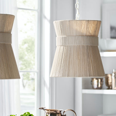 Palecek Cassidy Pendant Lights Styled over kitchen island