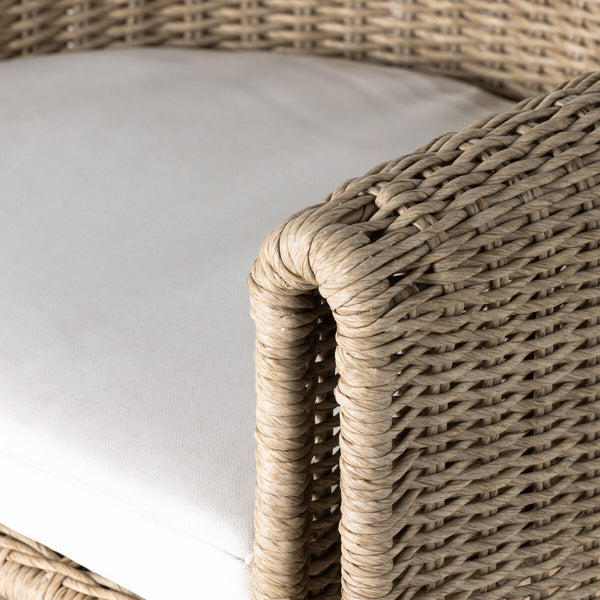 Beckett Natural Outdoor Dining Chair closeup