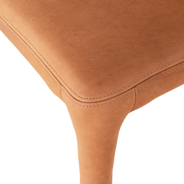 Desoto Dining Chair Leather Stiching Details