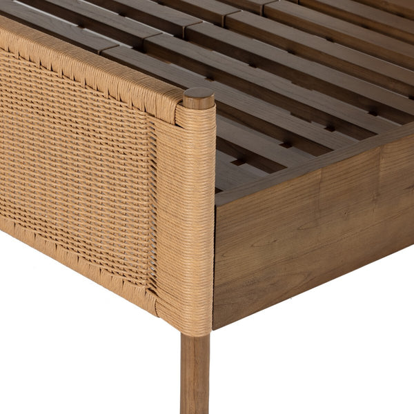 Leandro Woven Rope Bed slat closeup