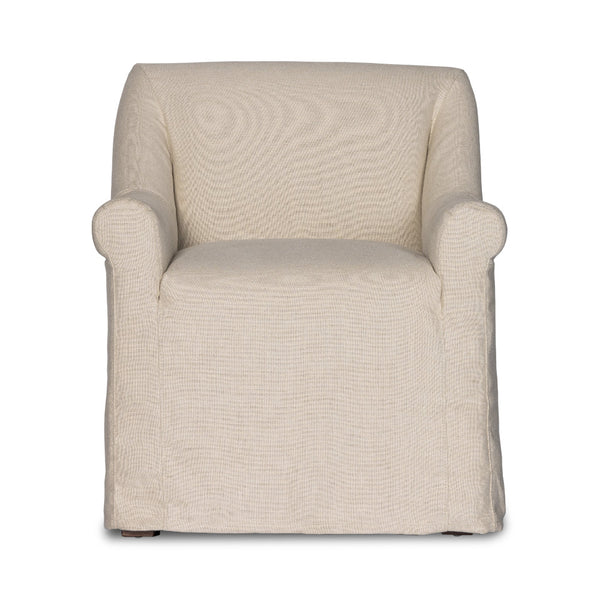 Bella Slipcover Dining Chair Front View