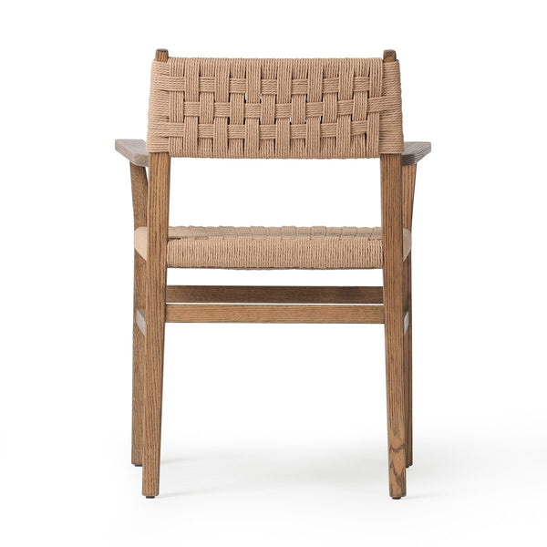 Hackney Woven Dining Arm Chair back