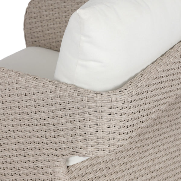 Gerard Outdoor Swivel Chair - Woven Wicker closeup