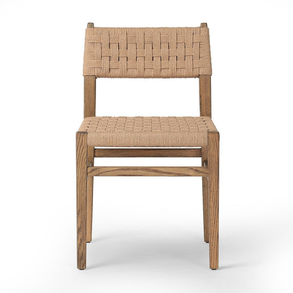 Hackney Woven Dining Chair with woven rush seat and back