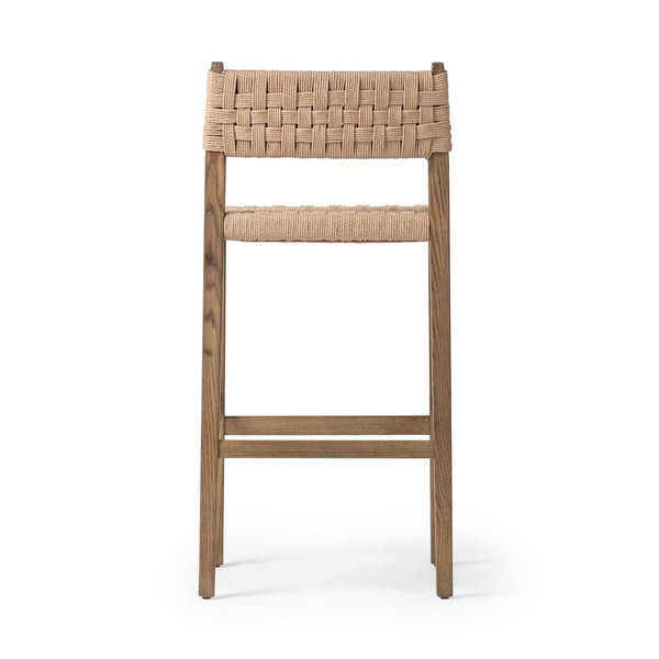 Hackney Woven Bar Stool back view