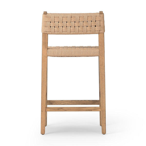 Hackney Woven Counter Stool - woven rush back
