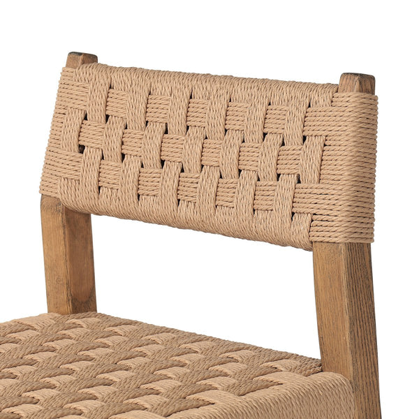 Hackney Woven Counter Stool Woven Basketweave Rush Details
