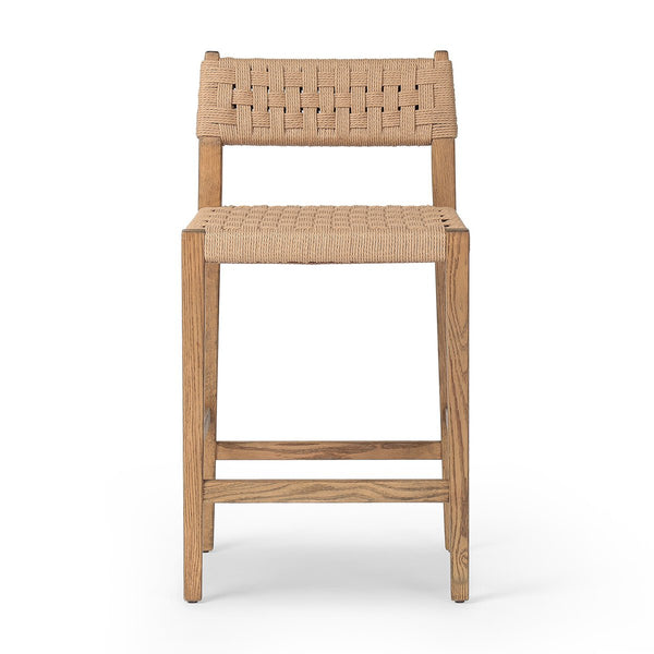 Hackney Woven Counter Stool from Dear Keaton - Woven Basketweave Rush back and seat