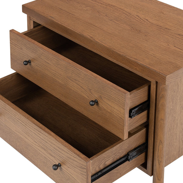 Remy Nightstand with open drawers