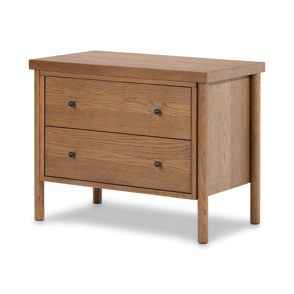 Two Drawer Remy Nightstand with dowel legs