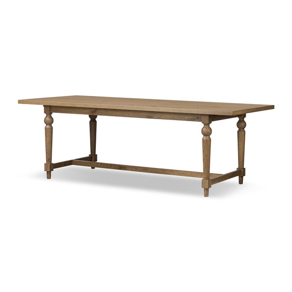 Bedford Extension Dining Table - oak turned leg table from Dear Keaton