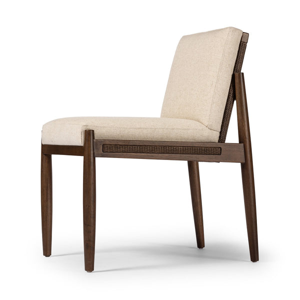 Crosby Dining Chair woven rattan details