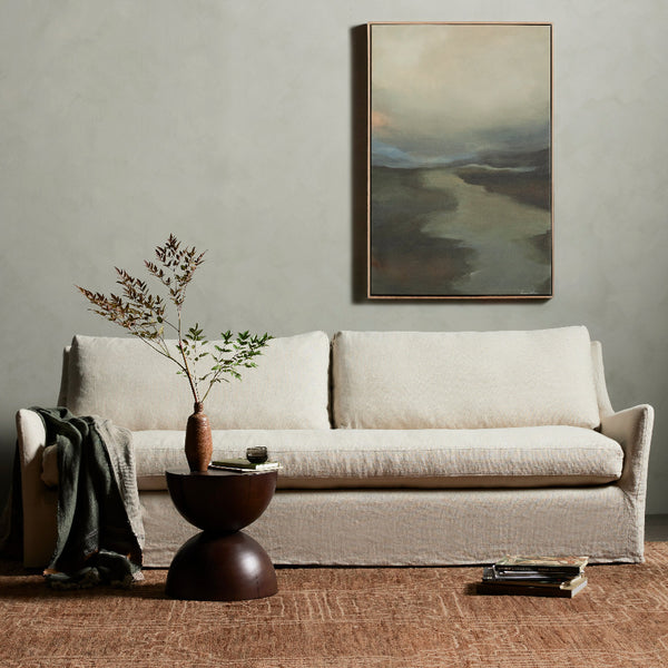 Moira Slipcover Sofa - Natural Linen - Styled