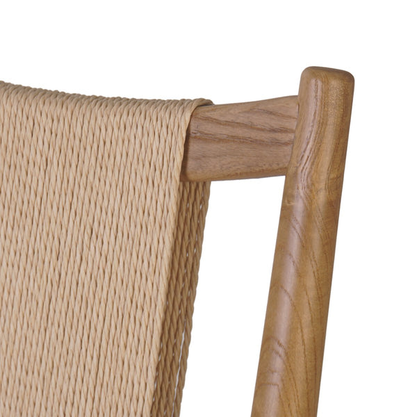 Hector Counter Stool woven rush details
