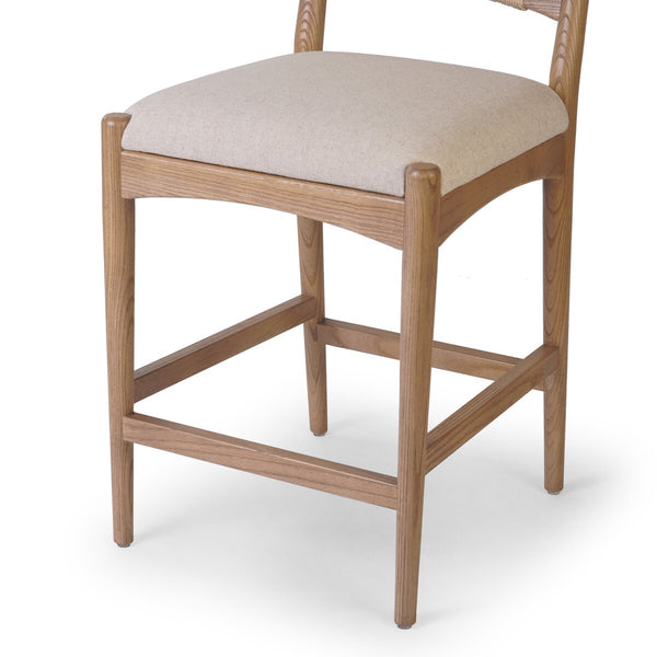 Hector Counter Stool with performance fabric seat