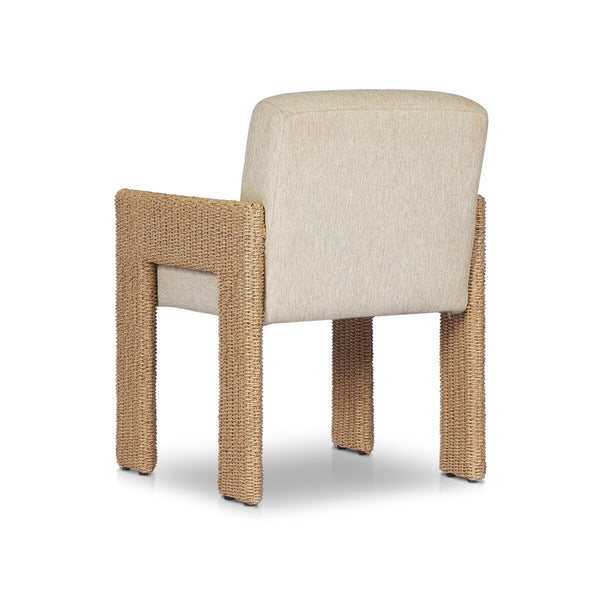 Azzio Outdoor Dining Chair upholstered back