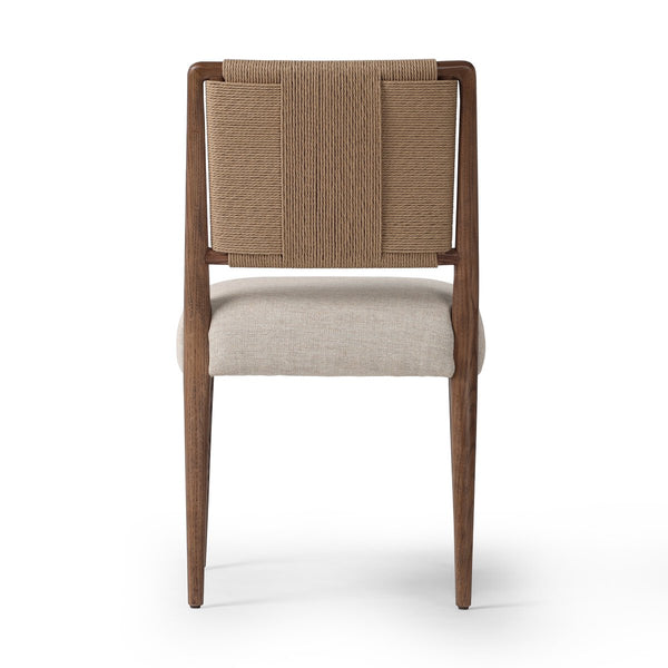 Armona Dining Chair Woven Rope Back details