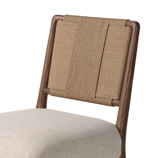 Armona Dining Chair woven back closeup