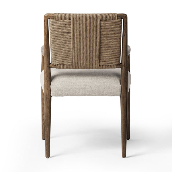 Armona Dining Arm Chair Woven Back detail