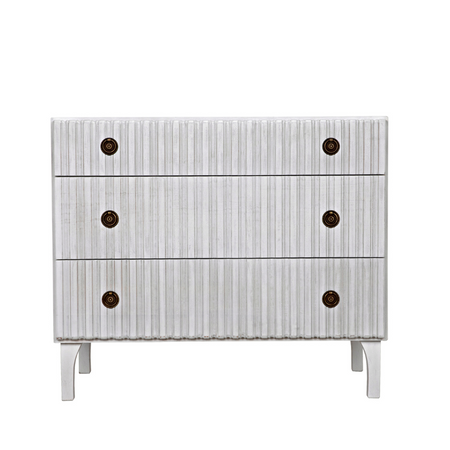 Daryl White Three Drawer Dresser
