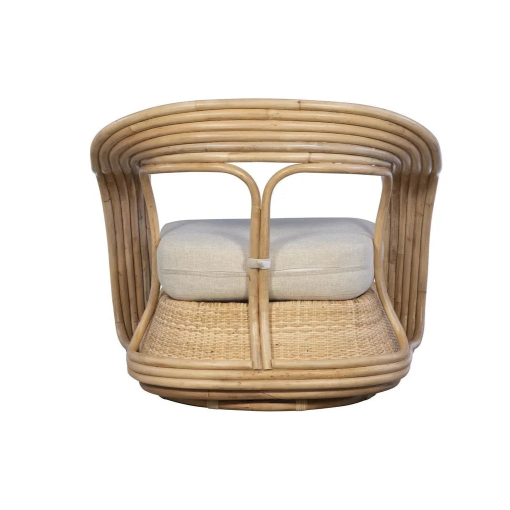 Waimea Rattan Swivel Chair - back view