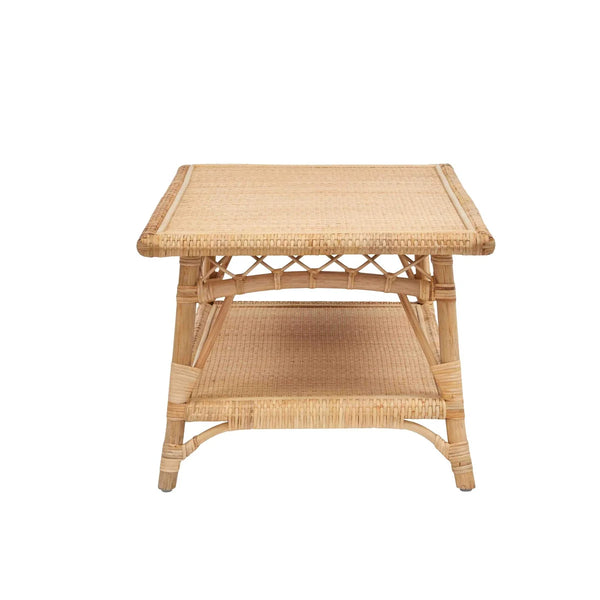 Boothbay Rattan Coffee Table End View