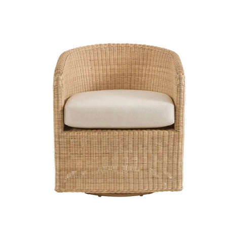 Fairbourne Woven Rattan Swivel Lounge Chair