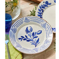 Casa Nuno Blue Tulip Plate styled on table