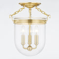Rousham Glass Semi Flush Mount from Mark D Sikes