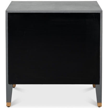 Gideon Slate Shagreen Nightstand Back