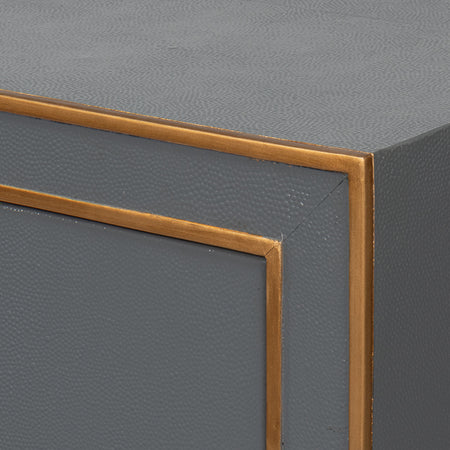Gideon Slate Shagreen Nightstand Closeup