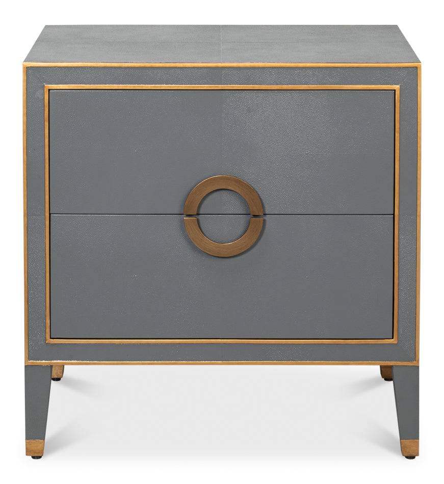 Gideon Slate Shagreen Nightstand from Dear Keaton