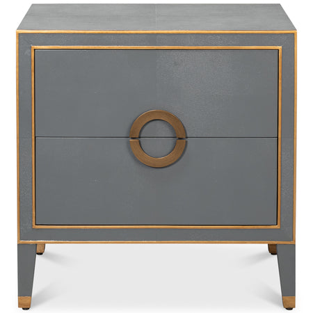 Gideon Slate Shagreen Nightstand from Dear Keaton