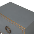 Gideon Slate Shagreen Nightstand top