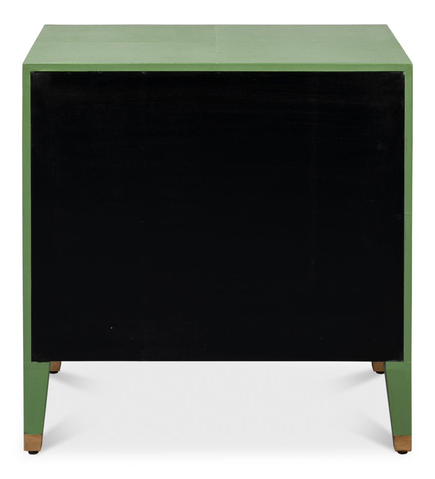  Gideon Verde Shagreen Nightstand Back 