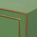 Gideon Verde Shagreen Nightstand Closeup