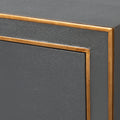 Gideon Slate Shagreen Dresser Gold Accents