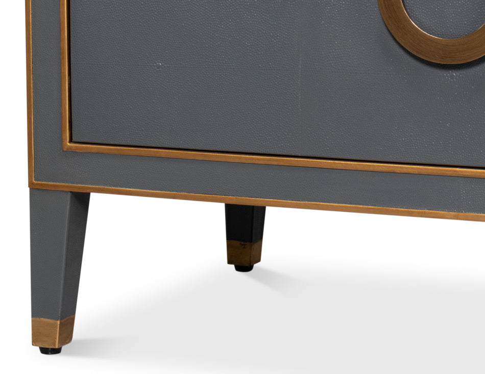 Gideon Slate Shagreen Dresser Foot Details