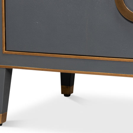 Gideon Slate Shagreen Dresser Foot Details